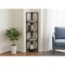 Homeroots 59" Black Metal Four Tier Corner Bookcase 489789 - alternate 2