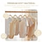 Simple Deluxe Kids Velvet Hangers, 11 Inch Durable Children Hangers for Closet, Beige White, 30PK HKHANGVELVETKID30WHT - alternate 3