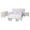 Baxton Studio Laria Modern White Teddy-Bear Fabric Queen Size 5-Piece Bedroom Set 253-13996-13998-13997-13999-ZORO - alternate 1