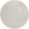 Homeroots 8' Beige And Ivory Round Damask Washable Indoor Outdoor Area Rug 595123 - alternate 3