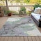 Homeroots 3' X 5' Green And Gray Abstract Washable Indoor Outdoor Area Rug 631879 - alternate 5