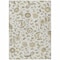 Homeroots 5' X 8' Ivory Brown And Green Floral Washable Indoor Outdoor Area Rug 597819 - alternate 3