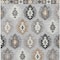 Homeroots 8' X 10' Silver Beige And Charcoal Southwestern Washable Indoor Outdoor Area Rug 615173 - alternate 5