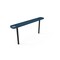 Mytcoat 6ft Outdoor Bench without Back, Inground, Light Blue, Expanded Metal, Textured Coating 804300 - alternate 1