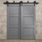 Sartodoors Sliding Closet Barn Bypass Doors 56 x 96 inches, Ego 5010 Painted Grey Oak, Modern 6.6ft Rails Har EGO5010BBB-SEK-5696 - alternate 2