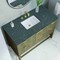 James Martin Vanities Emmeline 48 in. Single Vanity, Pebble Oak w/ 3 CM Parisien Bleu Silestone Top D100-V48-PBO-FPBL - alternate 2