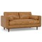 Homeroots 72" Sienna Leather Sofa With Ottoman With Brown Legs 641059 - alternate 5