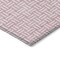 Homeroots 8' X 10' Pink And Ivory Geometric Washable Indoor Outdoor Area Rug 595586 - alternate 4