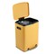 Happimess Marco Rectangular 10.6-Gallon Double Bucket Trash Can with Soft-Close Lid, Daffodil Yellow HPM1005L - alternate 3