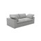 Homeroots 80" Light Gray Linen Blend Modular Sofa 714572 - alternate 5