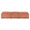 Homeroots 108" Orange Manufactured Wood Sofa 632704 - alternate 3
