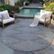 Homeroots 8' Charcoal And Silver Round Geometric Washable Indoor Outdoor Area Rug 598546 - alternate 4