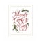 Homeroots Tidings of Comfort and Joy 1 White Framed Print Wall Art 416148 - alternate 1