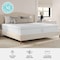 Martha Stewart SleepComplete 12 Inch King Medium Dual-Action Cooling Gel and Green Tea Memory Foam Mattress CL-MODD-12K-MS - alternate 2