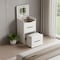 Homeroots 19" White Wood Lighted Three Drawer Dresser With Mirror 714448 - alternate 3