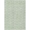 Homeroots 9' X 12' Mint Green Artichoke Green And Ivory Geometric Washable Indoor Outdoor Area Rug 583376 - alternate 5