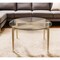 Homeroots 36" Clear And Gold Glass And Steel Round Coffee Table 520934 - alternate 1