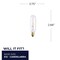 Bulbrite Incandescent T6 Candelabra Screw Base E12 Light Bulb, 25 Watt, Clear, 25PK 861224 - alternate 2