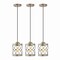 Jonathan Y Marelle 6.5" 1-Light Farmhouse Industrial Iron Filigree Caged Jar LED Pendant, Antique Silver, 3PK JYL7909C-SET3 - alternate 1