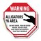 Signmission Warning Alligators in Area Do Not S, 4 inch X 4 inch, Vinyl Decal, 2PK OC-D-2PACK-4-339 - alternate 1