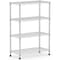 Factory 2U Wire Shelving Unit, 14inD x 24inW x 54inH, 4 Shelves, Medium Duty 250 lbs Per Shelf, Chrome 803966 - alternate 4