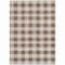 Homeroots 5' X 8' Brown And Beige Plaid Washable Indoor Outdoor Area Rug 595470 - alternate 3
