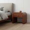 Homeroots 16" Oak Solid Wood One Drawer Nightstand 722565 - alternate 4