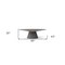 Homeroots 95" Gray Rounded Solid Wood Pedestal Base Dining Table 370712 - alternate 3