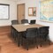 Regency Kee Training Seminar Table, 60 in W, 24 in L, Noble Oak MT6024NOBPBK - alternate 3
