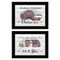 Homeroots Set Of Two Farm Christmas 2 Black Framed Print Wall Art, 2PK 407077 - alternate 1