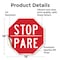 Signmission Stop Pare, 18 Inch X 18 Inch, Vinyl Decal OC-D-18-6 - alternate 2