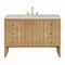 James Martin Vanities Hudson 48" Single Vanity, Light Natural Oak, w/ 3 CM Siberian Silestone Top 435-V48-LNO-3SFR - alternate 1
