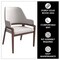 Leisuremod Ethora Collection Modern Wooden Dining Chair in Light Taupe EC22LT - alternate 2