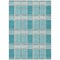 Homeroots 5' X 8' Teal Blue Gray And Ivory Plaid Washable Indoor Outdoor Area Rug 597590 - alternate 3