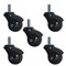 Service Caster 2 Inch Gloss Black Hooded 5/16 Inch Threaded Stem Ball Caster SCC, 5PK SCC-TS01S20-POS-GB-516-5 - alternate 1