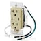 Leviton USBReceptacle, 20A, Ivory, Thermoplastic T5836-I - alternate 4