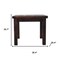 Homeroots 35" Brown Solid Wood Dining Table 719510 - alternate 3