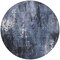 Homeroots 8' Blue And Ivory Round Abstract Washable Indoor Outdoor Area Rug 617652 - alternate 4