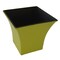 Homeroots 5in Yellow Recycled Plastic Indoor Outdoor Square Pot Planter 488334 - alternate 1