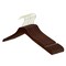 Nahanco 17in Low Gloss Mahogany Wooden SlimLine Jacket Hanger w/ Gold Hook, 25PK SL23317GH - alternate 4