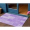 Homeroots 3' X 5' Lavender And Purple Striped Washable Indoor Outdoor Area Rug 581653 - alternate 1