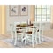 Whitewood Industries Rectangular Extension Dining Table W/ 6 Counter Height Stools, 36 in W, 30.1 in L, 48 in H, 7 K79-36RXT-27-S6132-6 - alternate 2