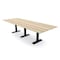 Skutchi Designs 12ft Rectangular Conference Table With Power | Harmony Series | 12 Person Meeting Room Table HAR-REC-48x144-T.BK-K525-NA - alternate 1
