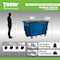 Toter Mobile Truck w/Duel Black Lid, 2 Cubic Yard 1000 lbs. Cap., Gray FLM20-00146 - alternate 2