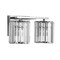 Jonathan Y Coco Prism Vintage 13.5" 2-Light Metal/Glass Classic Glam LED Vanity Light, Chrome JYL3553A - alternate 5