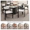 Leisuremod Velo Modern Dining Chair in Black Wood with Off White Seat, 4PK VCBL-51OW4 - alternate 3