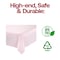 Smarty Had A Party 54 x 108 Pink Rectangular Disposable Plastic Tablecloths 96 Tablecloths, 96PK 813270-PNK-CASE - alternate 6