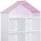 Homeroots 56" White Solid and Manufactured Wood and Solid Wood Three Tier Double Bookcase 347506 - alternate 4