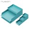 Deli NUSIGN Modular Desk Organizer Set, Rounded Corners, Light Blue ENS001 - alternate 1