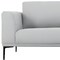 Homeroots 87" Light Gray Sofa With Black Legs 480931 - alternate 2